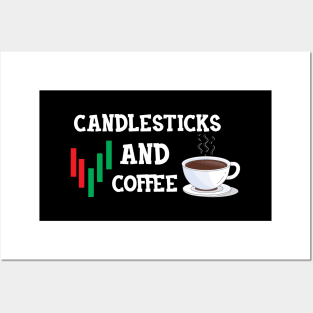 Trader - Candlesticks and Coffee Posters and Art